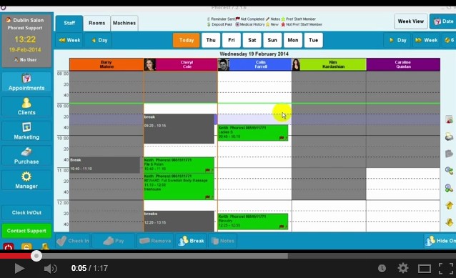 Paid and unpaid breaks phorest salon software