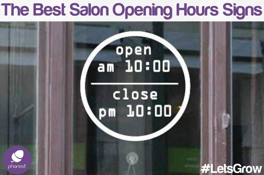 The Most Unique Salon Opening Hours Signs Around