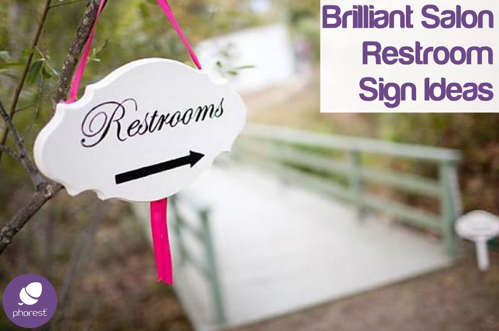 Salon Design: 12 Fantastic Restroom Sign Ideas