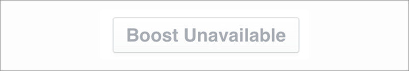 Boost Unavailable on Facebook