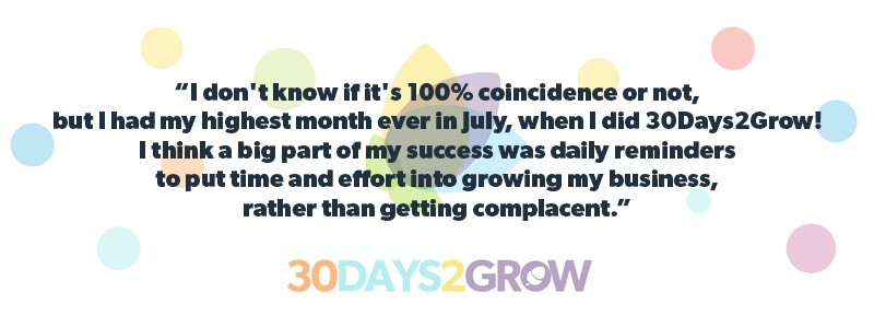 2018 #30Days2Grow